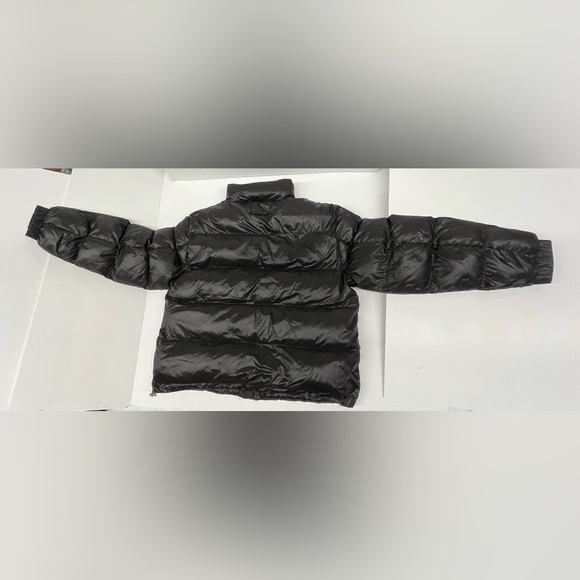 Hudson Sofeelate Recycled Insulated Zip Up Gloss Black Puffer Jacket Size Large - Picture 4 of 7